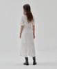 Rul And Y Wrinkle Belt Long Dress Off-White S6