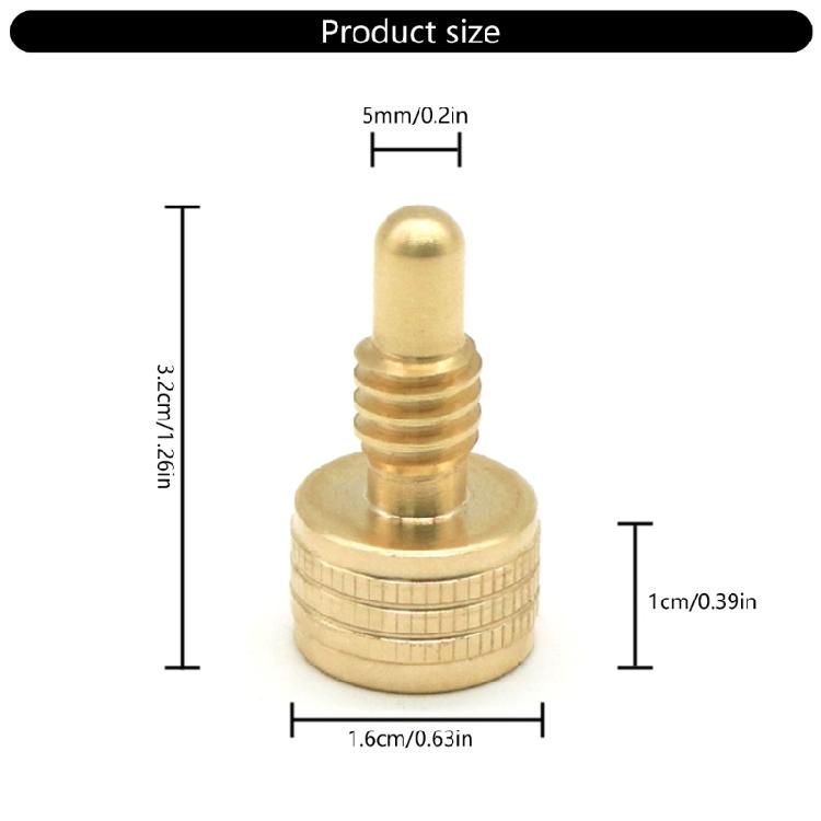 Adjustable Brasses Weight Screw Billiard Equipment Brasses Counterbalances Screw for Pool Cue Improved Stability Control