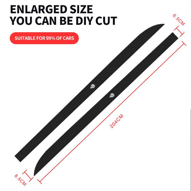 BRN1 2026 Hot 2x Car Waist Side Skirt Decoration Stickers Carbon Fiber Car Stickers For Volkswagen VW Scirocco Jetta Beetle Golf Pass xh2