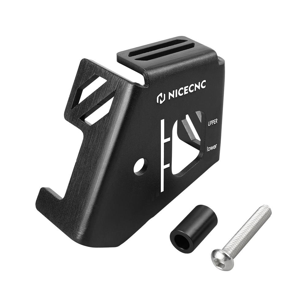 NICECNC For Honda 1993-2025 2024 XR650L XR 650L XR 650 L Motorcycle Rear Brake Reservoir Guard Cover Aluminum 2023 2022 2021