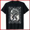 Krampus Tarot Card Design Christmas Season Evil Xmas Black Cotton T-Shirt Unisex T-Shirt