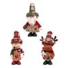 Christmas Plush Doll Desk Decoration Stuffed Toy Sitting Santa Snowman Reindeer Figure For Tabletop Mantels Display