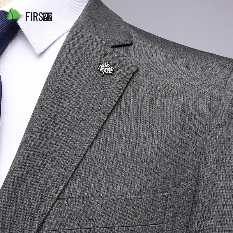 Men's Slim Fit Linen Blend Formal Suit Set
