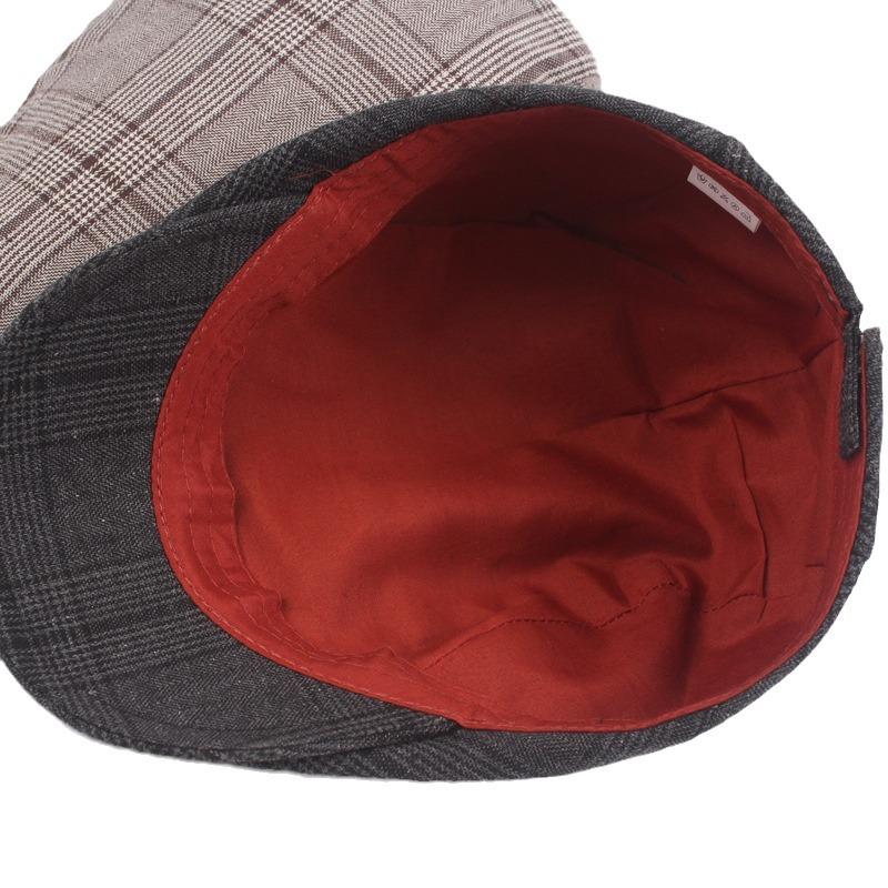 Plaid Beret Male Duck Tongue Cap Sub Literary Youth Hot Sale Beret Ladies Casual Sun Hat