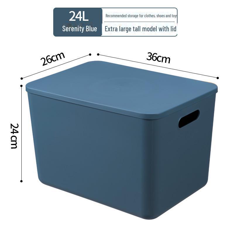 Large Plastic Storage Box for Clothing and Sundries - Ideal for Dorm or Home
