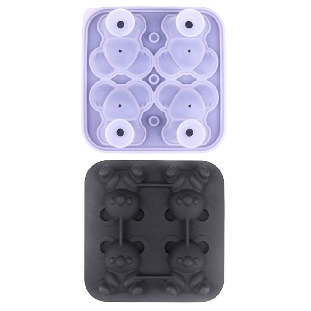 4 Cavity Popsicle Molds Food-Grade Ice Maker Funny Ice Ball Mold  for Home Bar Use