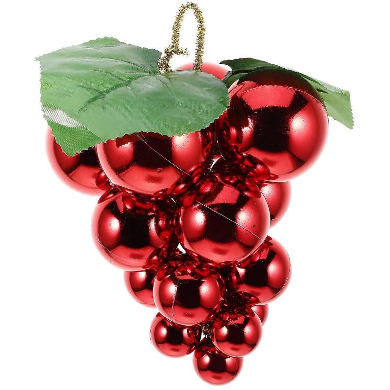 Reflective Fake Grapes Hanging Ornament for Decor Christmas Tree