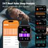 Smart New Watch Women Men Flashlight Heart Rate Monitor Sleep Tracker 1.83" Full Touch Screen Sports Fitness Smartwatch Man