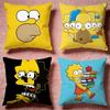 Popular TThe Simpsonsful Cushion Cover Premium SkinFriendly Pillow Case MultiPurpose for Home Office Travel