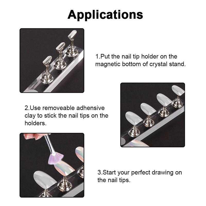 Nail Practice Stand Base Display Holder Nail Art Showing Shelf Manicure Tool
