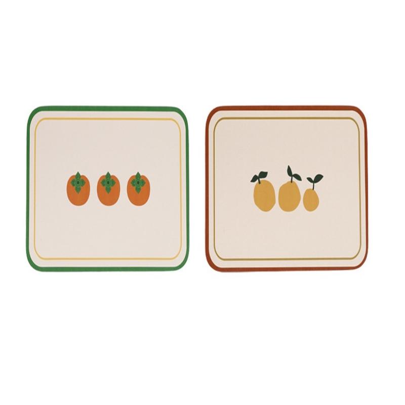 Retro Heat Resistant Placemat Oil-Proof Waterproof Pu Leather Dining Room Table Mat Kitchen Tableware Bistro Bar Home Decor