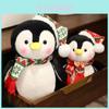Christmas Penguin Scarf And Hat Plush Toy Holiday Gift For Kids Soft And Adorable