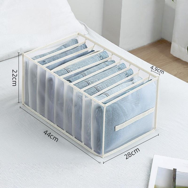 

1pc Clothes Organizer Pants Jeans Storage Box Cabinet Organizer Drawers Underwear Socks T-Shirt Wardrobe Storage Organizers 1pc