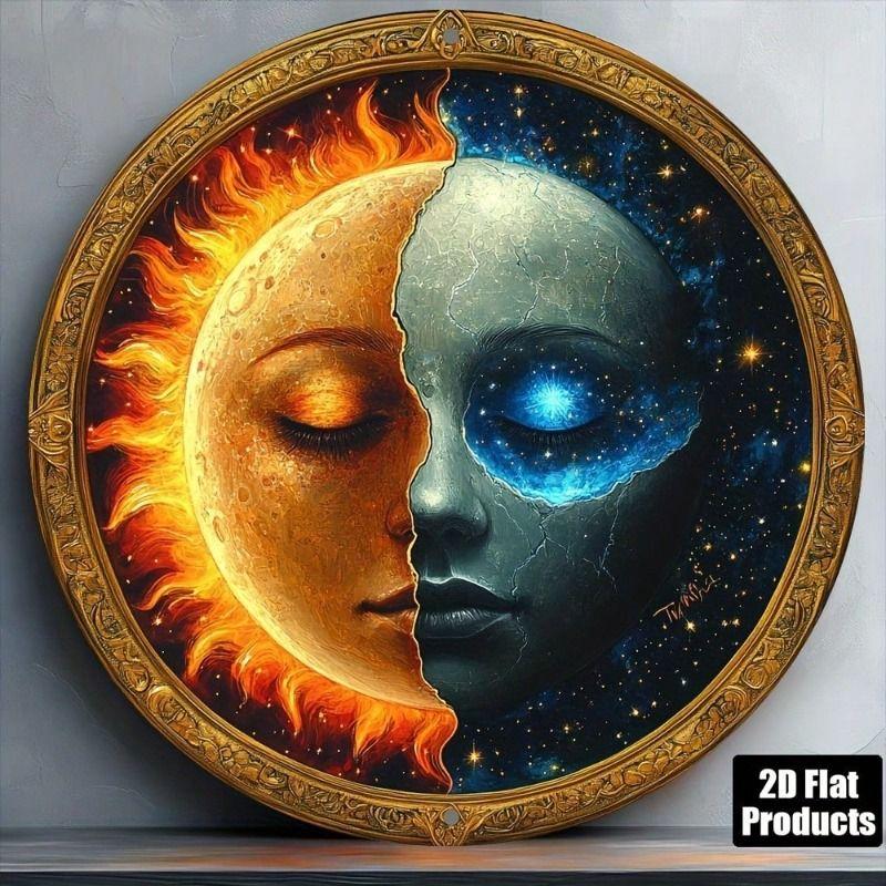 Metal Tin Sign 2D Wall Art Home Decor Flat Hanging Decorative Plaque