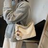Large Capacity Tote Bag 2025 Autumn and Winter New Retro Shoulder Messenger Bag Fashionable and Sweet Large Capacity Shoulder Bag