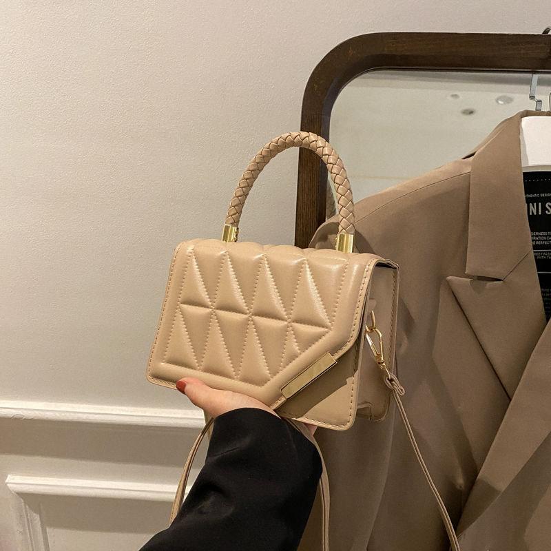 Karierte PU-Leder Umhängetasche für Damen Damentaschen Schultertasche Designer Mode neu