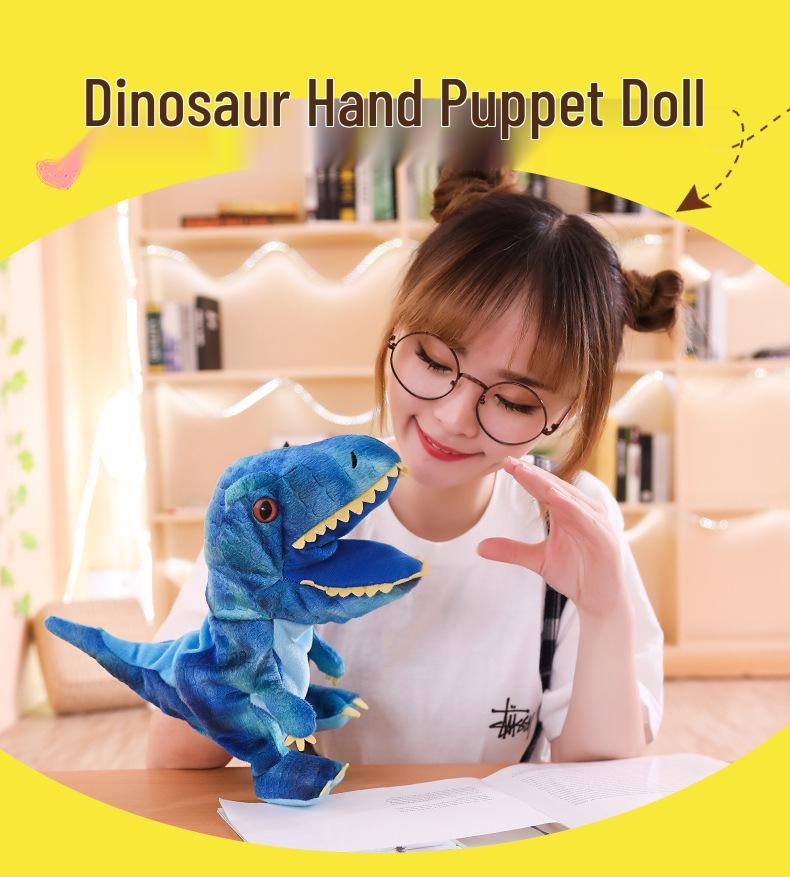 Cute Cartoon Parent-Child Plush Puppet: Dinosaur, Whale, Crocodile, Shark