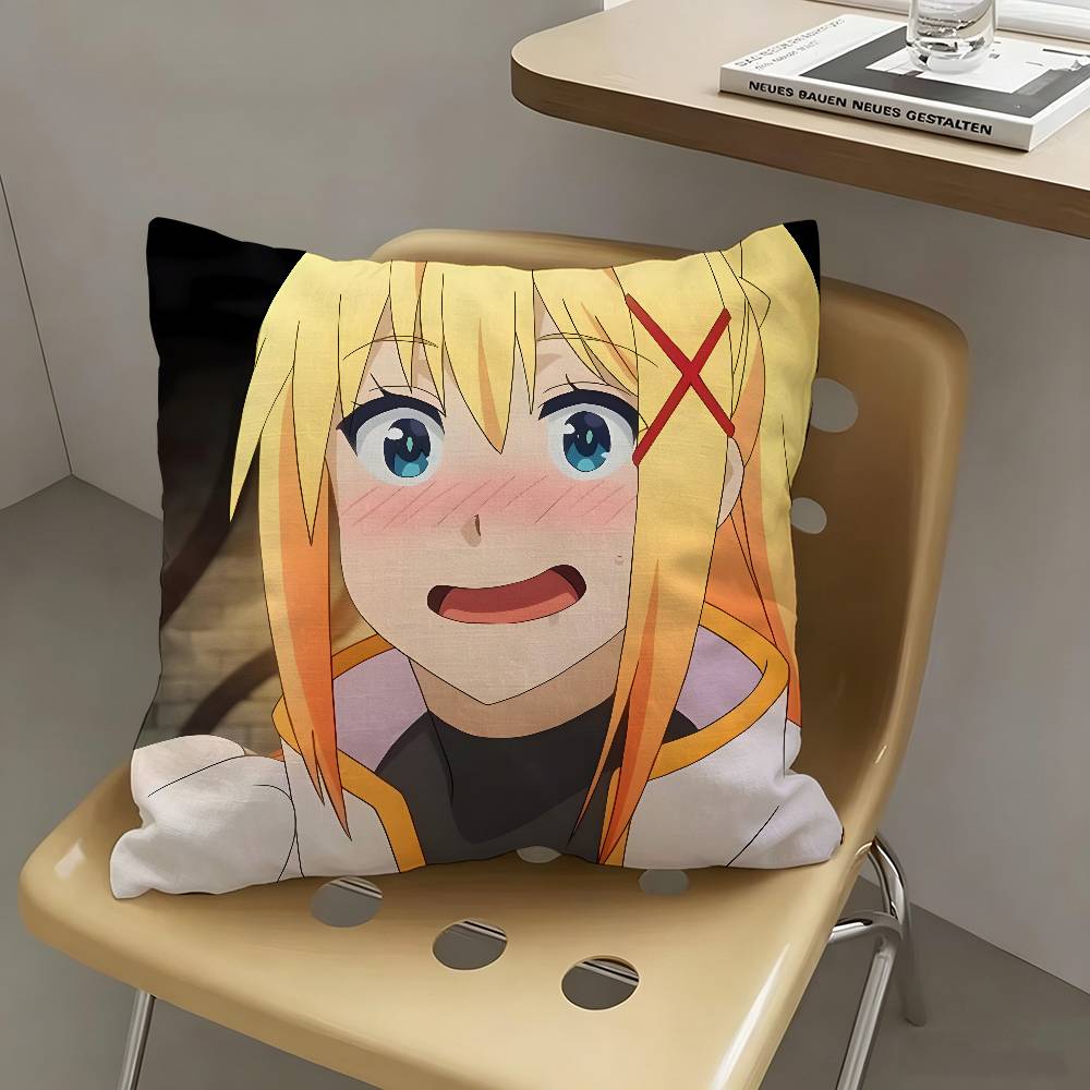 1pc Lalatina Dustiness Ford Anime Characters Pillow Case Fashion Square Pillowcase Bedroom Sofa Room Ins Decoration Leisure