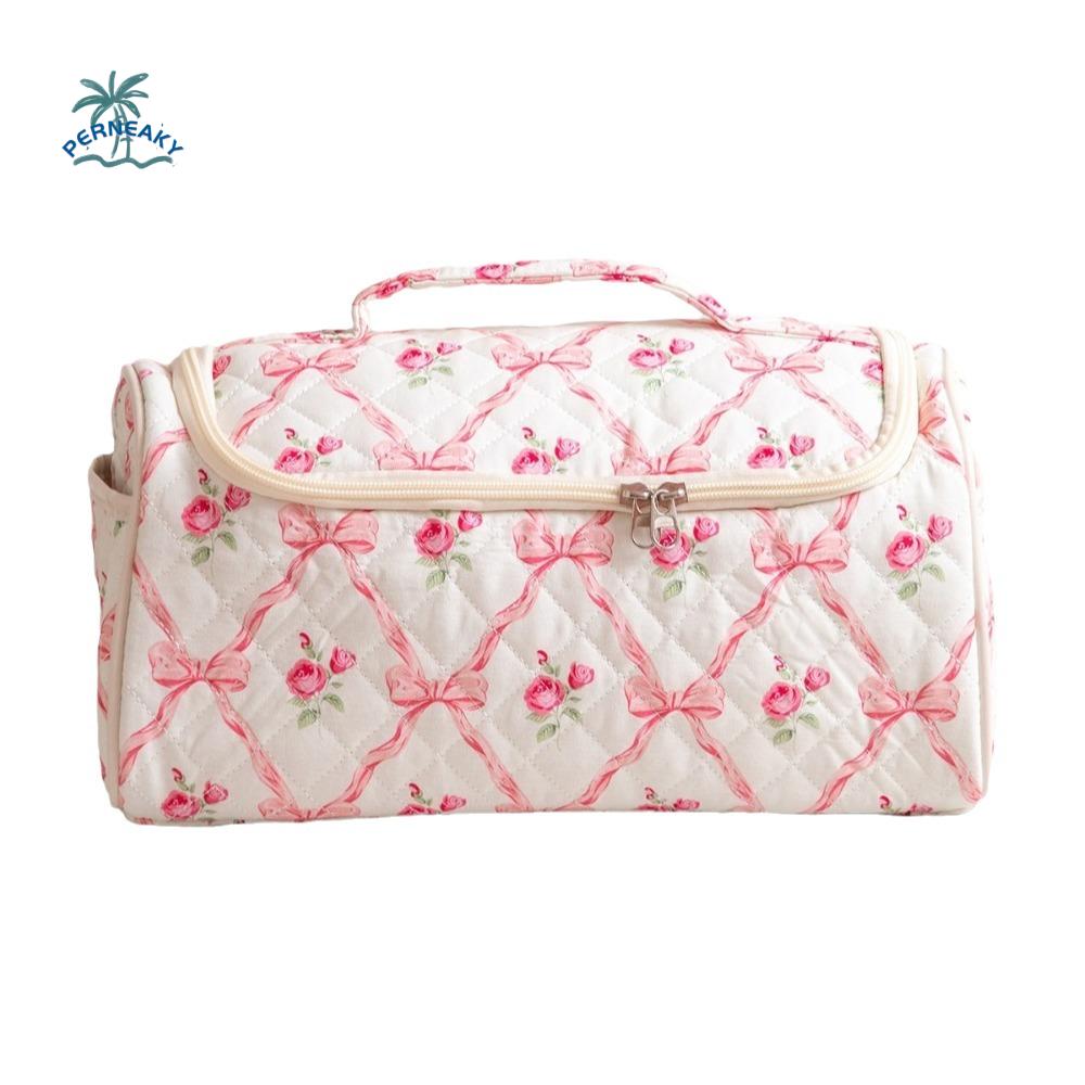 Portable Travel Cosmetic Bag Large Capacity Anti-Scratch Hair Dryer Storage Bag Shockproof Dustproof Women Toilet Wash Bag