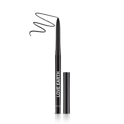 LoveEarth Intensiver Schwarzer Kajal & Eyeliner Stift - Wasserdicht, Wischfest, Langanhaltend | Cremig Matt, Transferfreies Formula | Ideal für Jeden Tag U