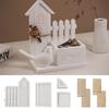 House Shaped Silicone Candle Holder Moulds for Epoxy Resin, Candle Container, Home Decoration, Succulents Planter Molds