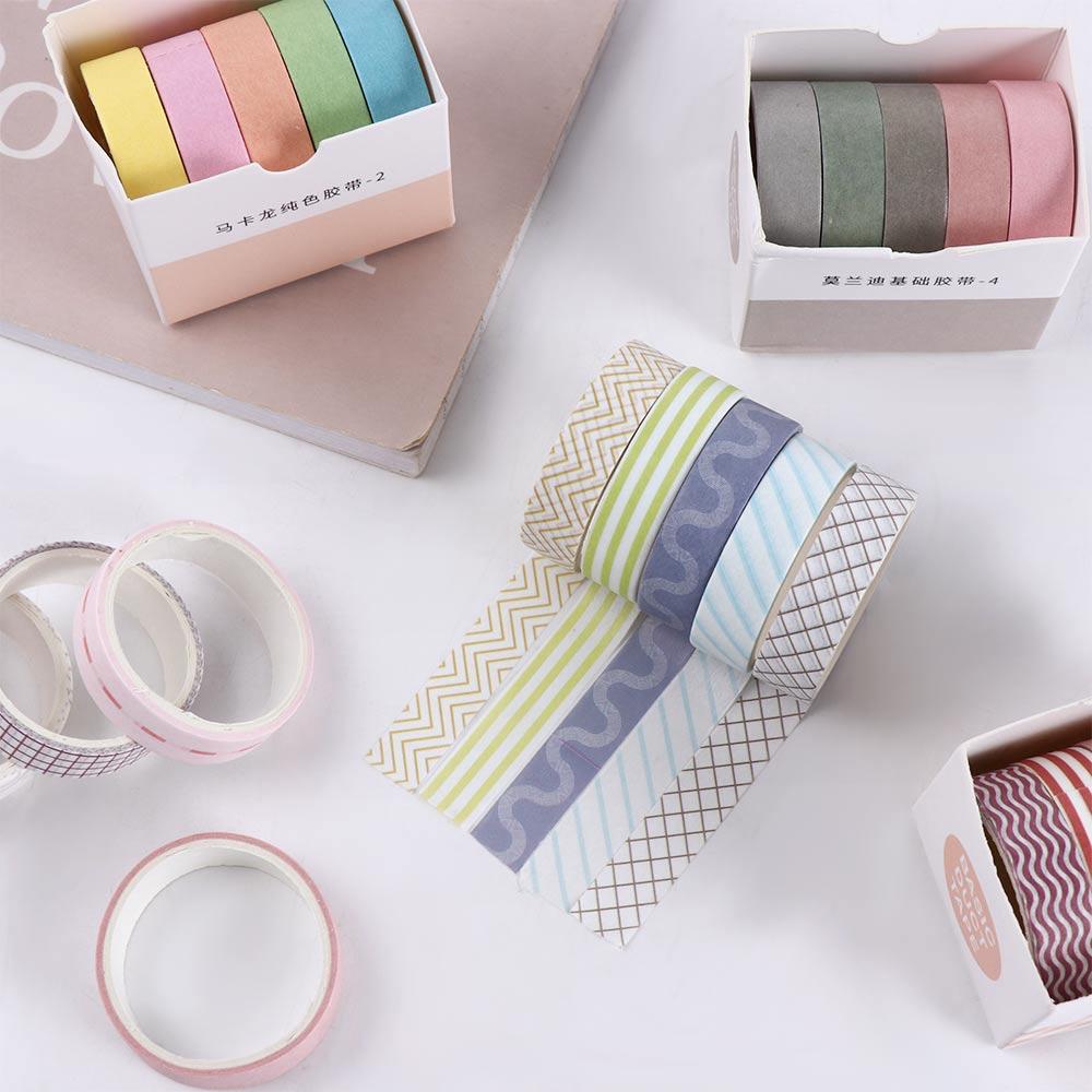 Solid Color Handbook Tape Masking Tape Tape Set Decorative Tape Scrapbooking Adhesive Tape