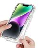 For iPhone 14 Plus/15 Plus Case Acrylic+TPU Anti-drop Clear Phone Cover