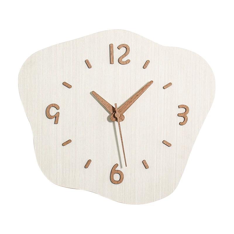 Wooden Art Mural Wall Clocks Decoration Electronic Nordic Silent Wall Clocks Minimalist Design Home Decor Horloge Murales LLWC
