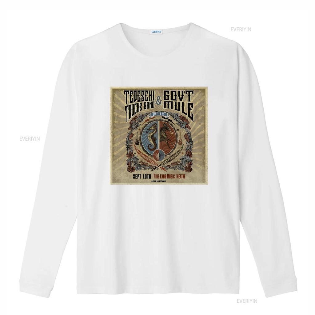 Tedeschi Trucks Band Govt Mule Tour T Shirt Full Size S XL Vintage Washed Top For Everyday Wear Stylish Breathable