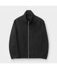 Customellow Black Cotton Tweed Highneck Jacket Cwuas26213Bkx