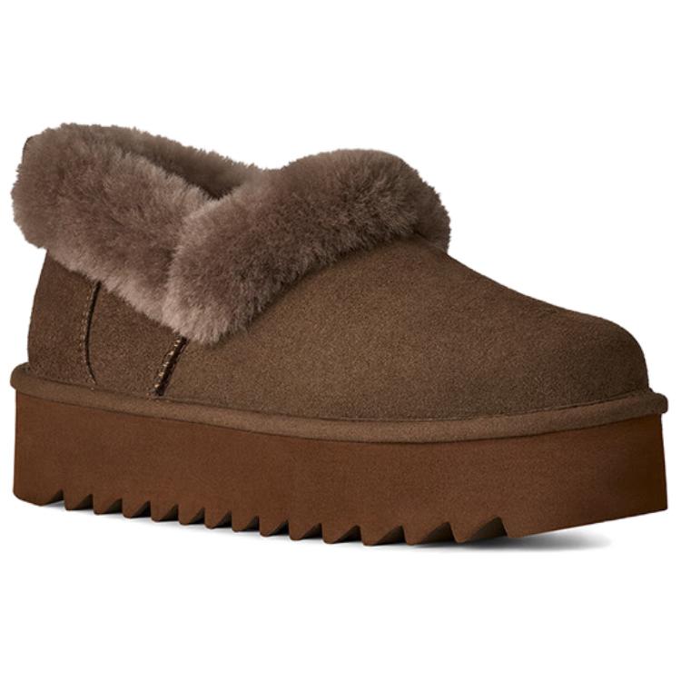 UGG Bequeme Lässige Knöchel-Schnee-Stiefel Damenstiefel Dunkelkastanienbraun 1166733-DRKT