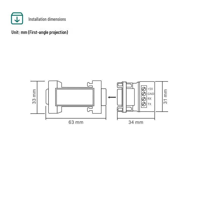 Maiwei RS232 to RS485/422 Serial Converter