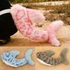 Cola de Tiburón Peluda Hecha a Mano Fish Fursuit Propil de Cosplay Accesorios para Fiesta Anime Lolita Halloween Juego de Rol