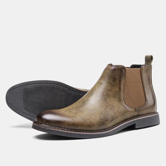 

Весенние мужские кожаные ботильоны, обувь ручной работы высшего качества для мужчин 46