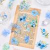 40pcs/bag Vintage Gilding Green Leaf Flower Notebook Decorative Stickers DIY Decorative Stickers for Scrapbooking Label Diary
