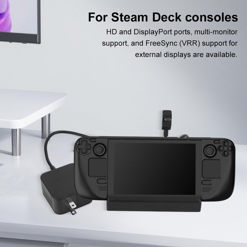 

For Steam Deck Docking Station with US Power Supply Expansion Dock Base 7 In 1 Charging Dock Handheld Game Console Accessories China Mainland