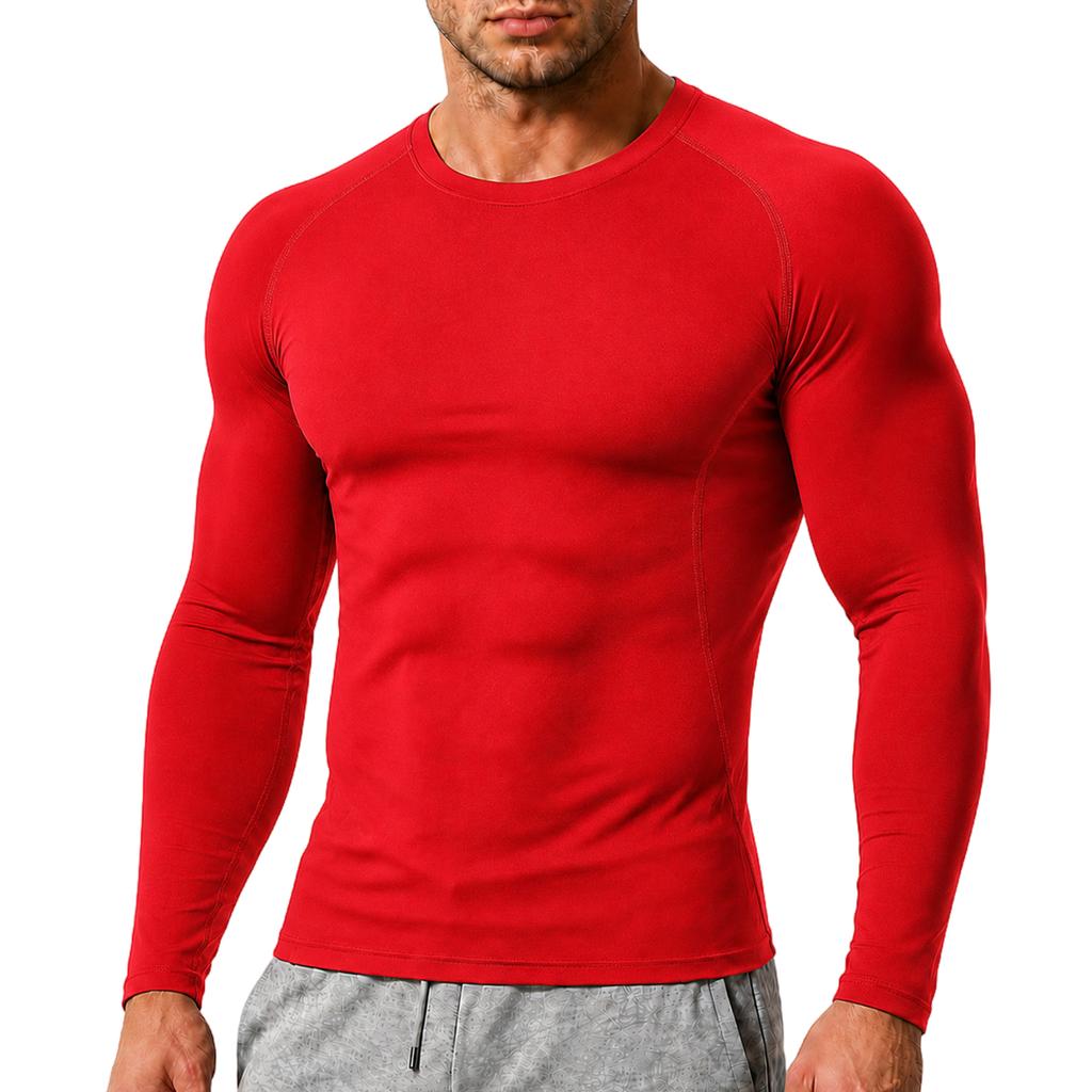 Men's Compression Long Sleeve Shirt for Training, Running and Workout - Wicking, Quick Dry, High Stretch Athletic Top