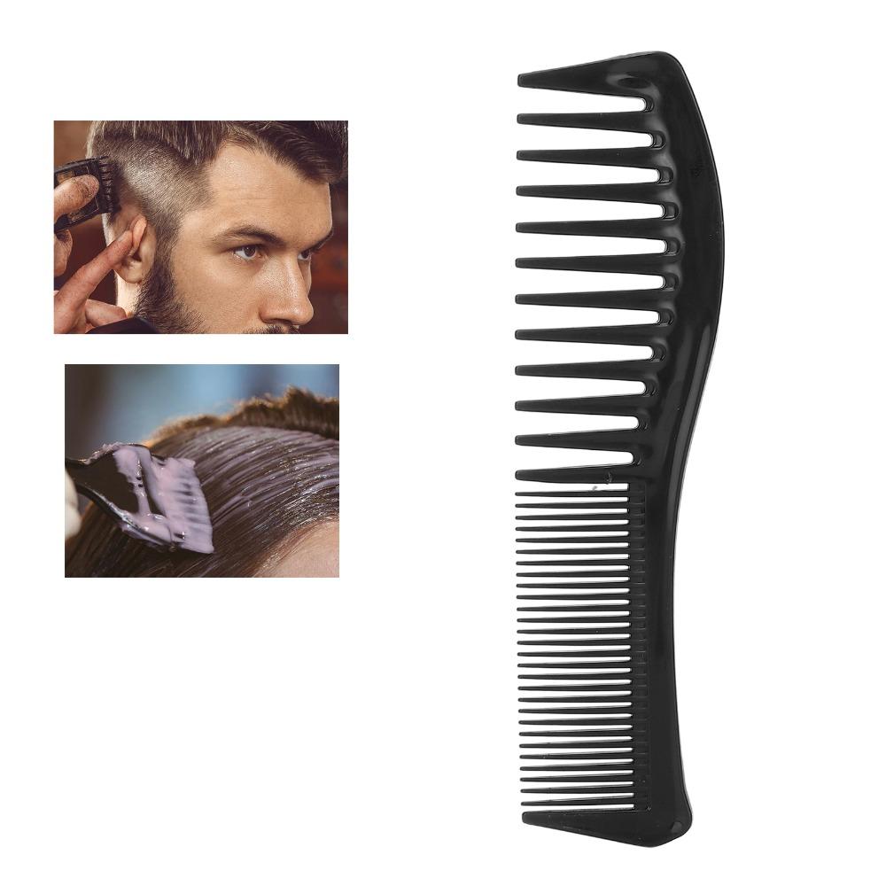 4PCS Double Sided Detangling Hair Comb Black Fine Tooth Hairdressing Tool  For Wet Curly Hair