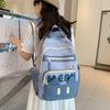 Korean Version of Multi-layer Large-capacity Contrasting Color Schoolbag Niche Design Lightweight Backpack Fashion Leisure Student Campus Backpack