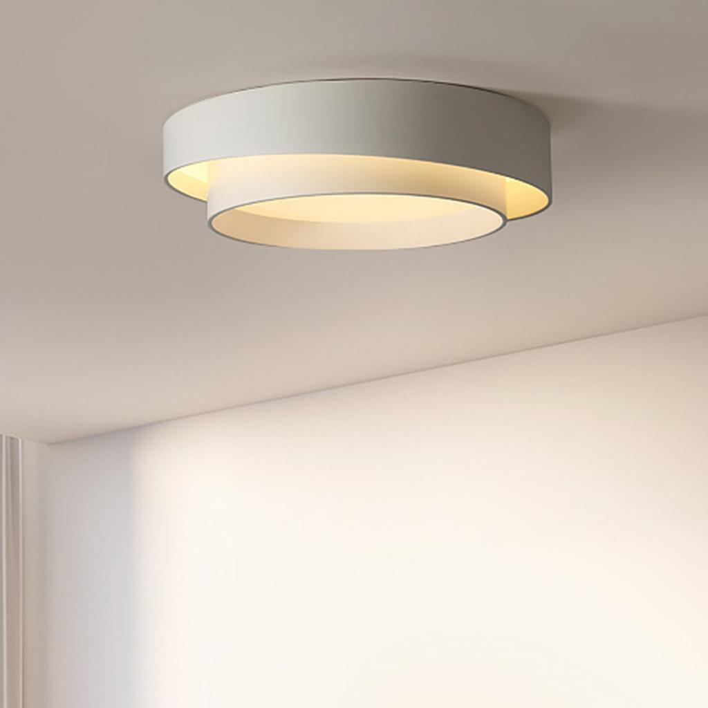 Round Flush Mount Light Doubel     Warm Lighting Ceiling Hallway Ceiling Light Fixture Eye Friendly Indoor Lamp