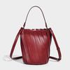 Niche high-end splicing vegetable basket bag women's 2026 new fashion commuter temperament single shoulder crossbody bucket bag