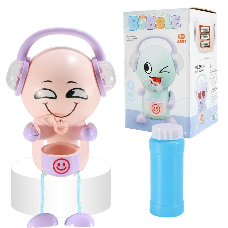 Dětská hračková hra elektrický bublinkový stroj na vyjádření automatický světelný elektrický bublinkový stroj