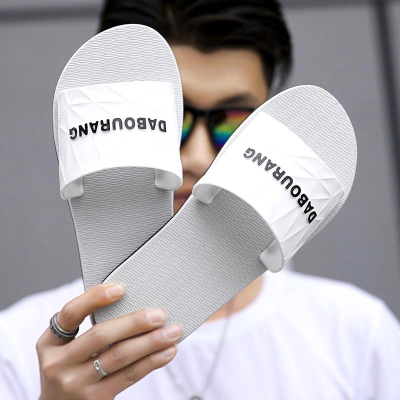 Fashion Bathroom Slippers for Men Summer Flip Flops Antiskid Soft ...