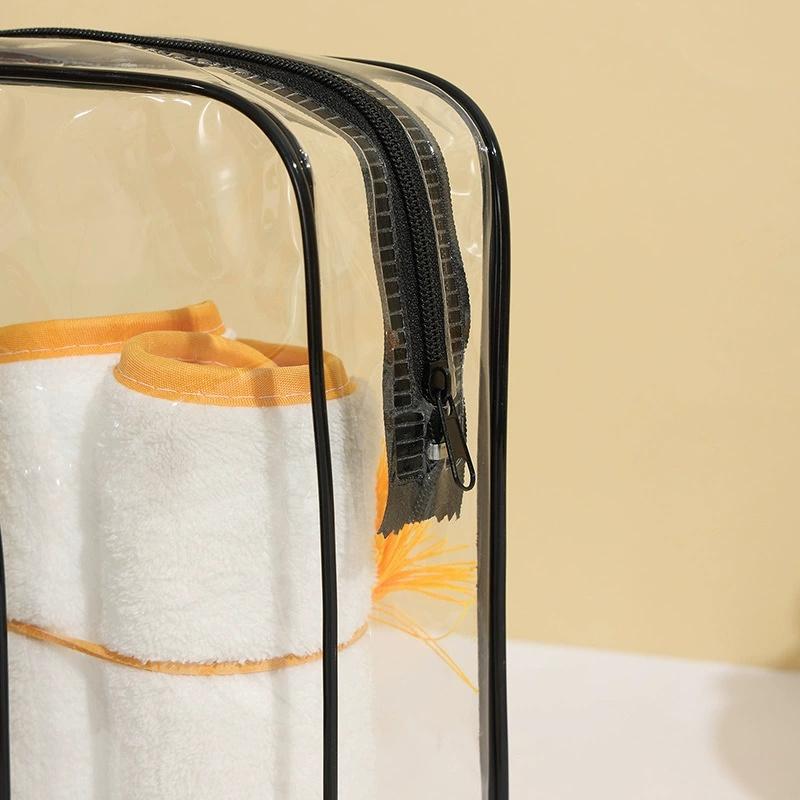 1/3Pcs Portable Travel Wash Bag Female Transparent Waterproof Makeup Storage Pouch Large Capacity Cosmetic Organizer Case