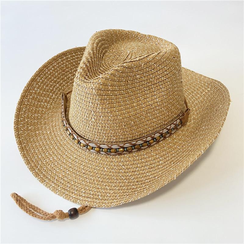 New western cowboy hats for men and women can take summer vacation travel sunscreen sun hat retro sun hat knight hat