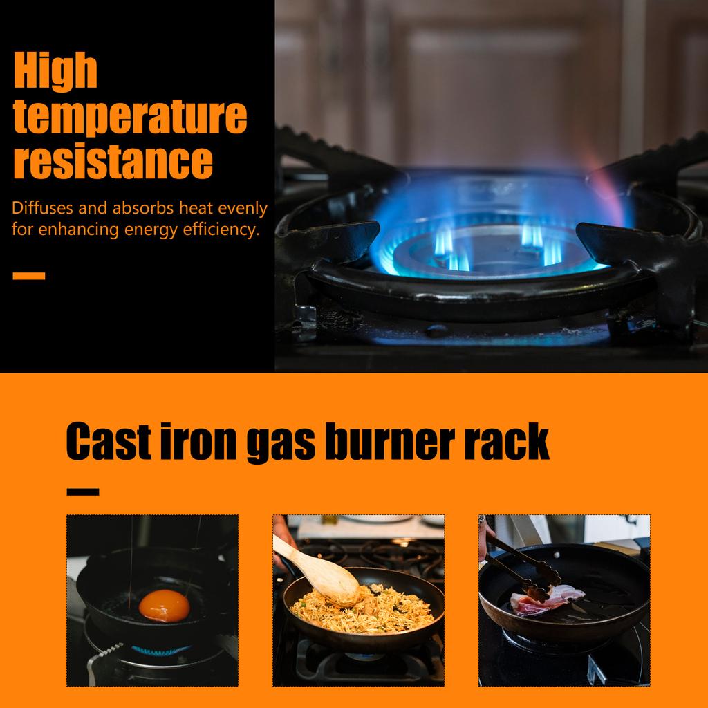 Gas Stove Bracket Support Kitchen Cast Iron Holde Antiskid Pot Rack Oven Hob Durable Gas Burner Rack Universal Home Kitchen Tool