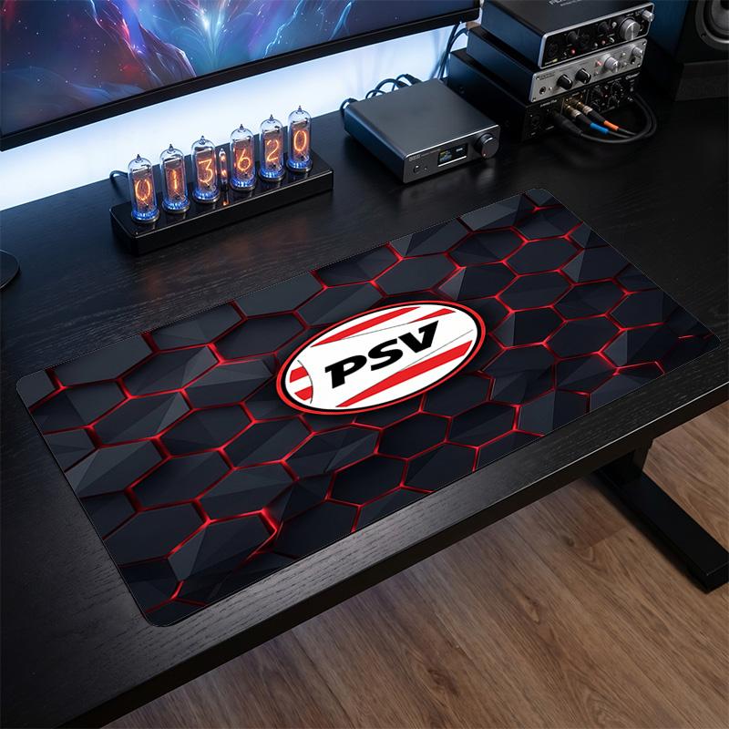 PSV Eindhoven FC Theme Pattern Mouse Pad, Soccer Logo Design XXL Gaming Desk Mat Non-Slip Computer Mouse Pad