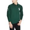 Polo Ralph Lauren FW23 Solid Color Logo Embroidered Long Sleeve Polo Shirt Men Tops Green MNPOKNI16820256-300