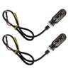3SMD LED 12V 3000K 1200LM Tail Lamps Yellow Lights M10 Screw Motorcycle Turn Signal Lights Flashing Universal Mini Blinker