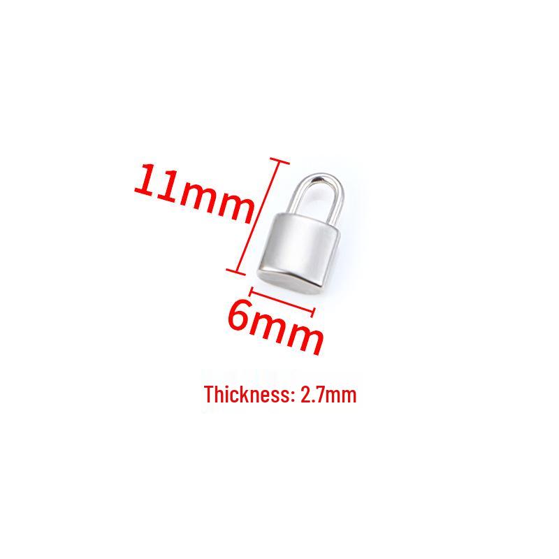 Stainless Steel Heart Lock Pendant for DIY Necklaces & Bracelets - Couple's Fashion Accessory